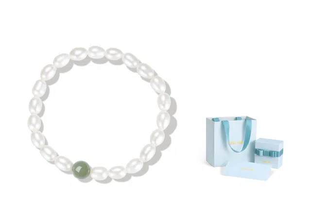 银千惠 珍珠系列 珍珠手串女款 小众简约轻奢淡水珍珠手饰一对叠戴时尚百搭款优雅穿搭礼盒