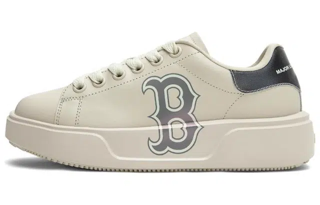 MLB Boston Red Sox Low Top Cream Grey