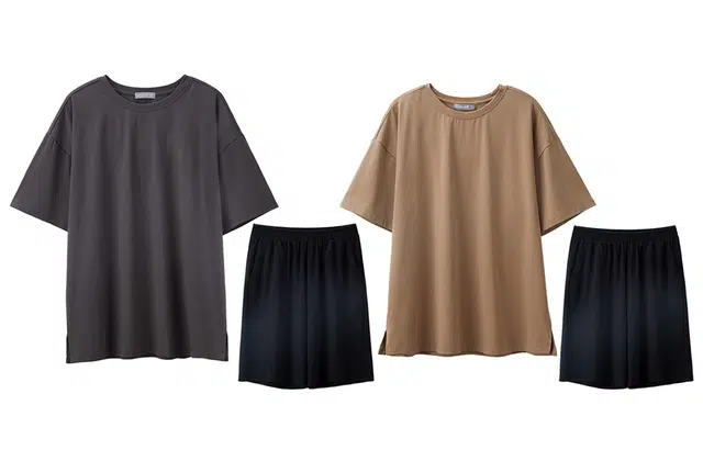 同语 睡衣夏季纯棉侘寂薄款套装宽松简约家居服 家居套装 男女同款 可选多色