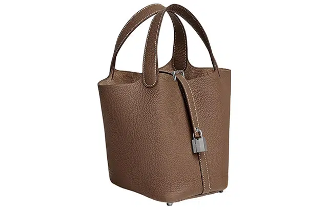 HERMES Picotin Lock 18 Clemence 18 Etoupe