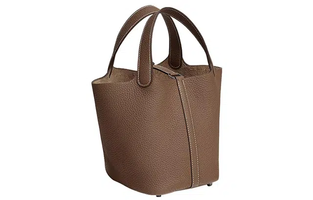 HERMES Picotin Lock 18 Clemence 18 Etoupe