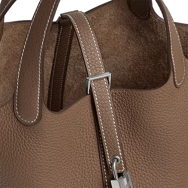 HERMES Picotin Lock 18 Clemence 18 Etoupe