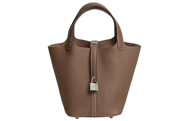 HERMES Picotin Lock 18 Clemence 18 Etoupe