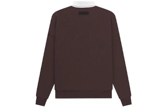 Fear of God Essentials SS23 Waffle Henley Rugby Plum LogoPolo