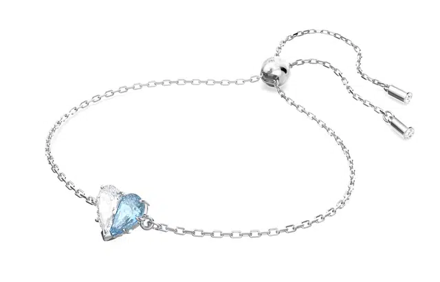 Swarovski GEMA Bracelet Blue White Symmetric Heart