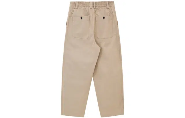 速写 春夏季 纯色拉链直筒日常简约通勤棉宽松阔腿西装裤长裤休闲裤 男款 卡其色黑色