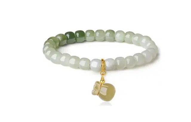 周百福珠宝 钱袋手串 小众设计轻奢高级感古风钱袋手串渐变钱袋手串女款