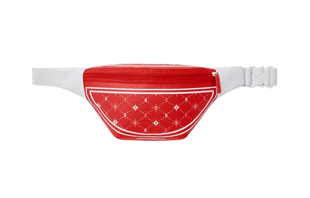 Sprayground Red PVC Crossbody Waist Bag