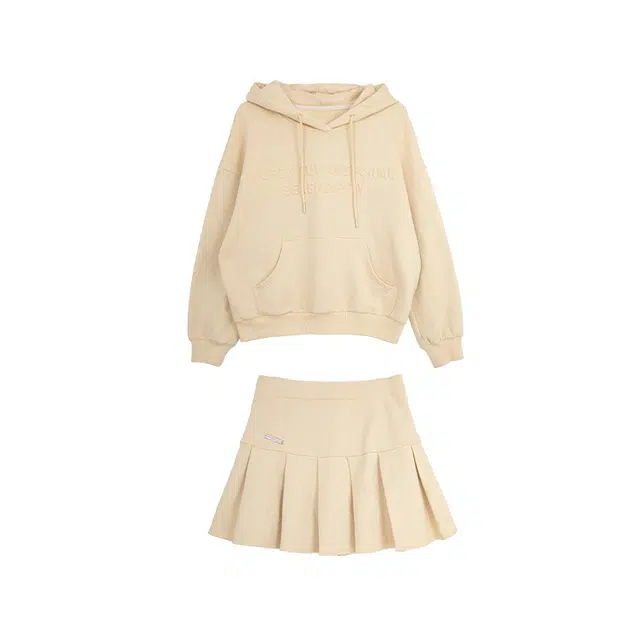 小镇姗姗 香草冰椰冻~卫衣半裙套装女春季新款活泼减龄两件套