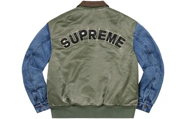 Supreme SS23 Week7 Denim Sleeve Ma-1 MA-1