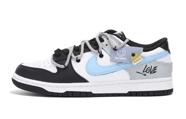 Nike Dunk Low Retro Black Grey Blue