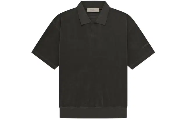 Fear of God Essentials SS23 Drop2 SS Terry Polo Off Black Polo