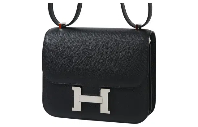 HERMES Constance 19 Epsom Noir