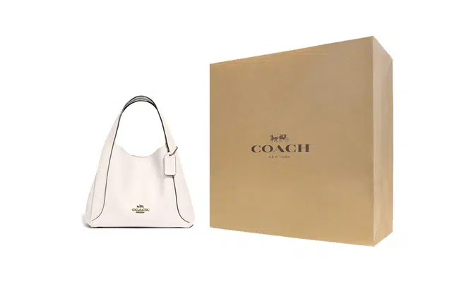 COACH Hadley 21 Hobo Tote Small White