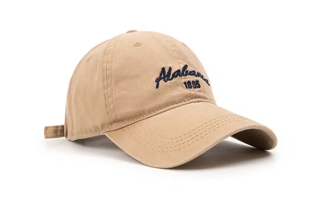 白卷 软顶弯檐字母刺绣户外 棉 棒球帽 男女同款情侣款