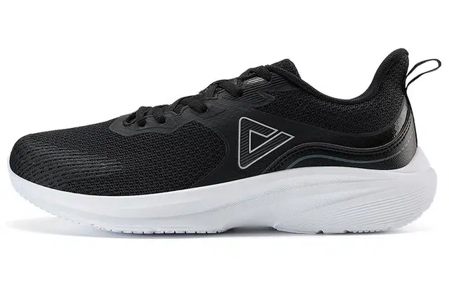 匹克 舒适 防滑耐磨透气轻便 低帮 跑步鞋 男款 黑白