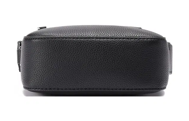 HUGO BOSS Logo Embossed Crossbody Bag Black