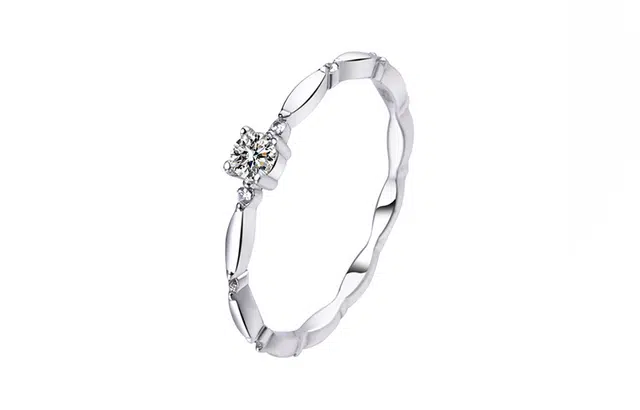 周百福珠宝 千年轮回戒指  国潮简约时尚设计高级百搭转运千年轮回女款戒指