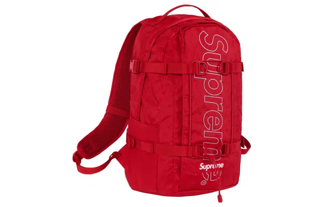 Supreme FW18 Backpack Red Logo PVC