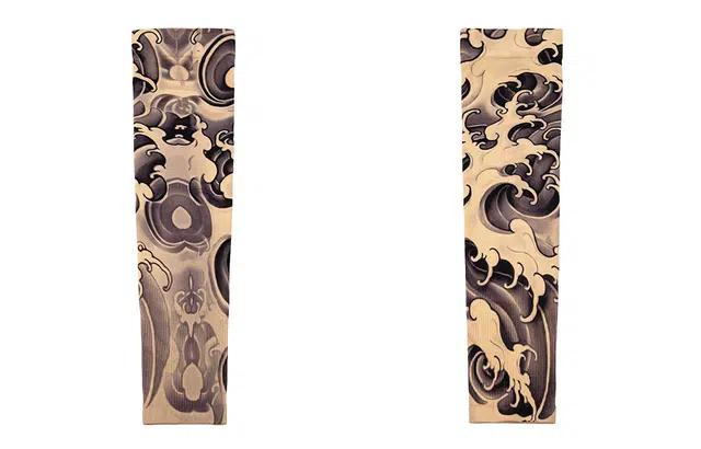 白卷 透气纹身遮阳护臂冰袖 防晒袖 男女同款情侣款