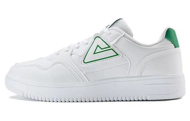 匹克 百搭休闲 防滑耐磨 低帮 板鞋 女款 白绿