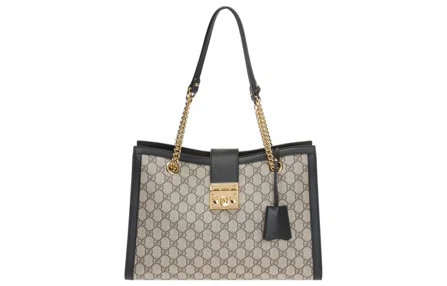 GUCCI Padlock Logo Tote
