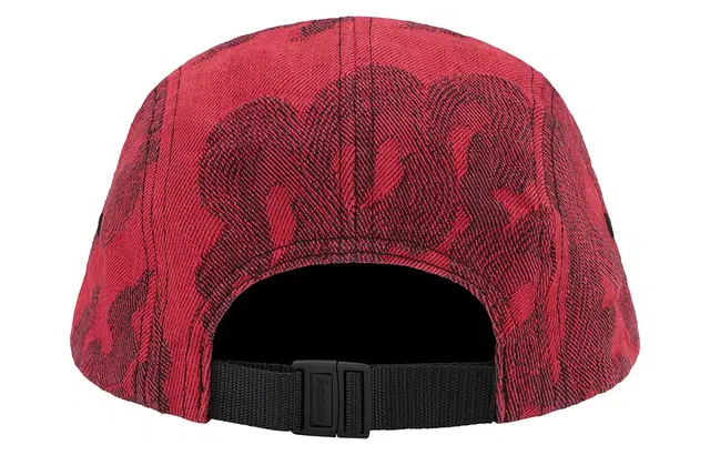 Supreme SS23 WEEK13 FLAMES JACQUARD DENIM CAMP CAP