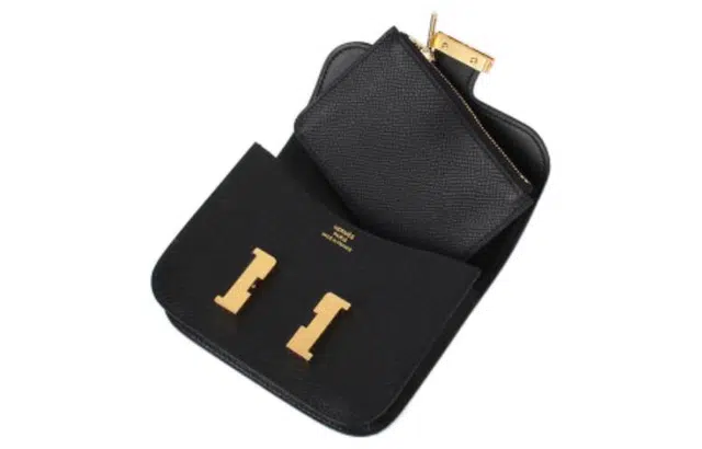 HERMES Constance Slim Epsom Noir