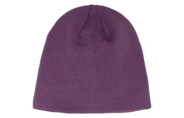 Stussy Logo Embroidered Beanie Purple