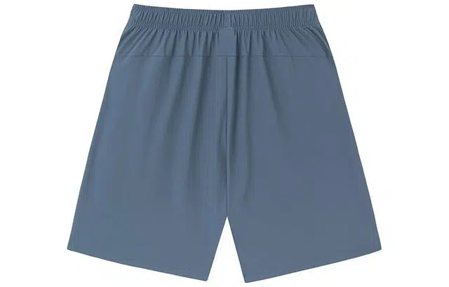安踏 综训系列 纯色针织运动五分短裤 男款 鲸鳍蓝