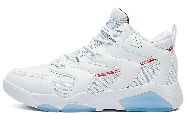 361° Basketball Shoes Mid White Red