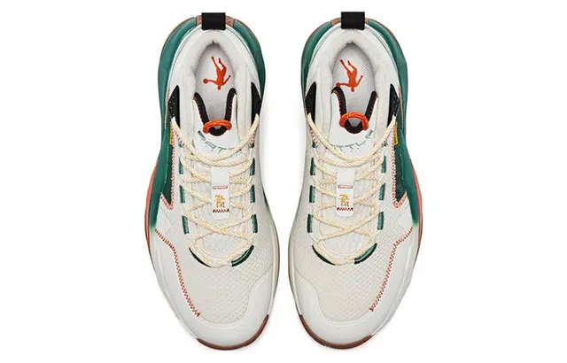 Jordan High-Top Basketball Shoes Grey Green