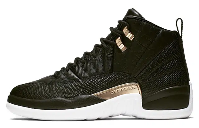 Jordan Air Jordan 12 Retro Black Metallic Gold White