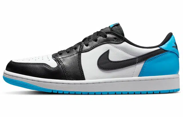 Jordan Air Jordan 1 Low 'Black and Dark Powder Blue'