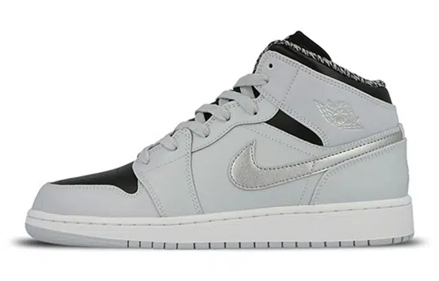 Jordan Air Jordan 1 Mid White Silver