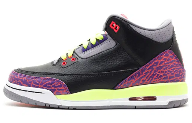 Jordan Air Jordan 3 Retro Black Atomic Red Volt