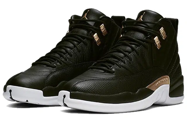 Jordan Air Jordan 12 Retro Black Metallic Gold White