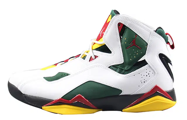 Jordan True Flight White Green Yellow