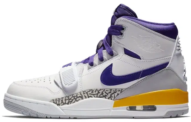Jordan Legacy 312 Lakers White Purple
