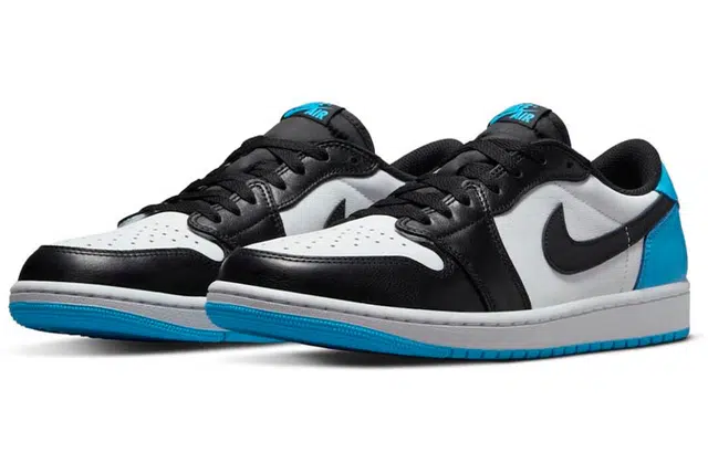 Jordan Air Jordan 1 Low 'Black and Dark Powder Blue'