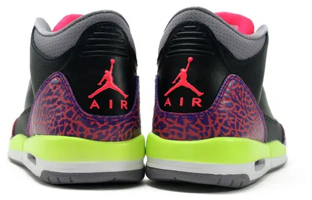 Jordan Air Jordan 3 Retro Black Atomic Red Volt