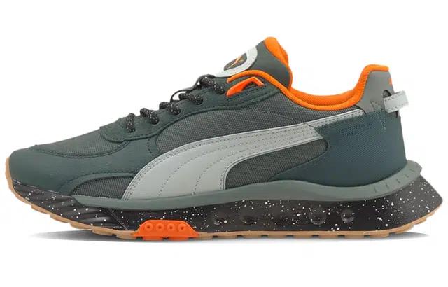 PUMA Wild Rider WTR Green Orange Black