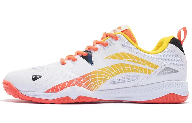 LiNing Training Shoes Low Top White Red Yellow