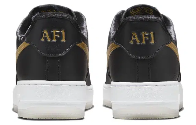 Nike Air Force 1 Low "Black and Metallic Gold"