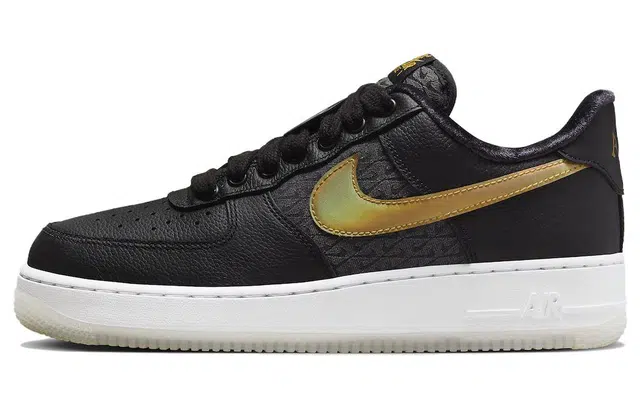 Nike Air Force 1 Low "Black and Metallic Gold"