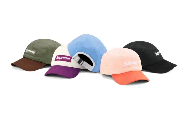 Supreme SS23 WEEK15 SUEDE VISOR CAMP CAP