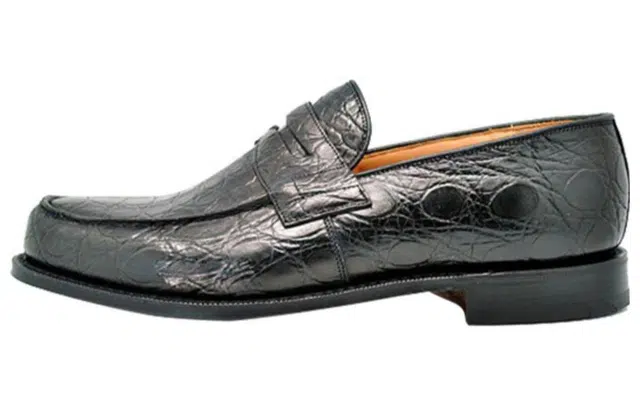 CHURCH'S Crocodile Loafer Black