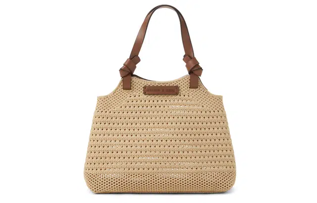 CHARLESKEITH PU ckTote WhiteMultiSand