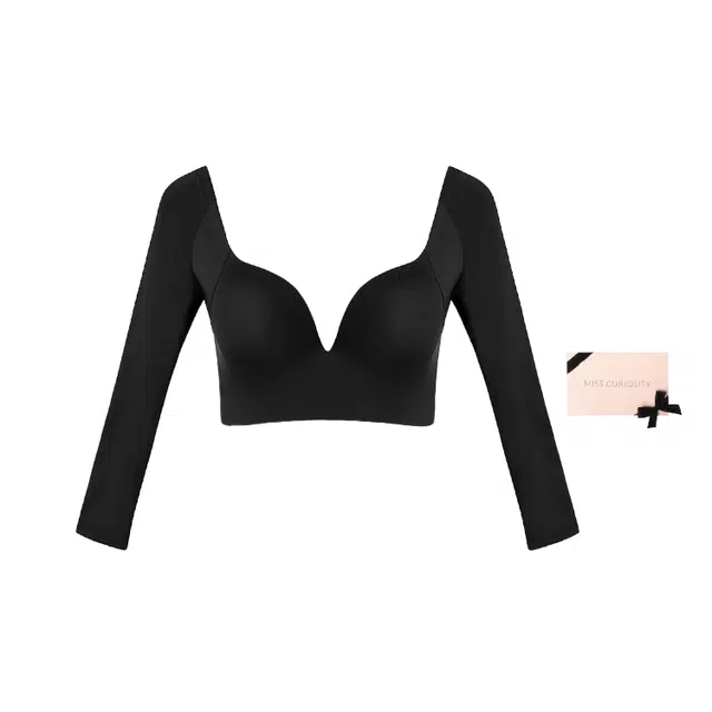 好奇蜜斯无痕内衣女小胸聚拢防下垂美背收副乳性感文胸胸垫一体胸罩 礼盒装