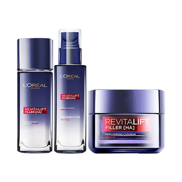 欧莱雅 复颜抗皱紧致护肤品套装 淡纹修护